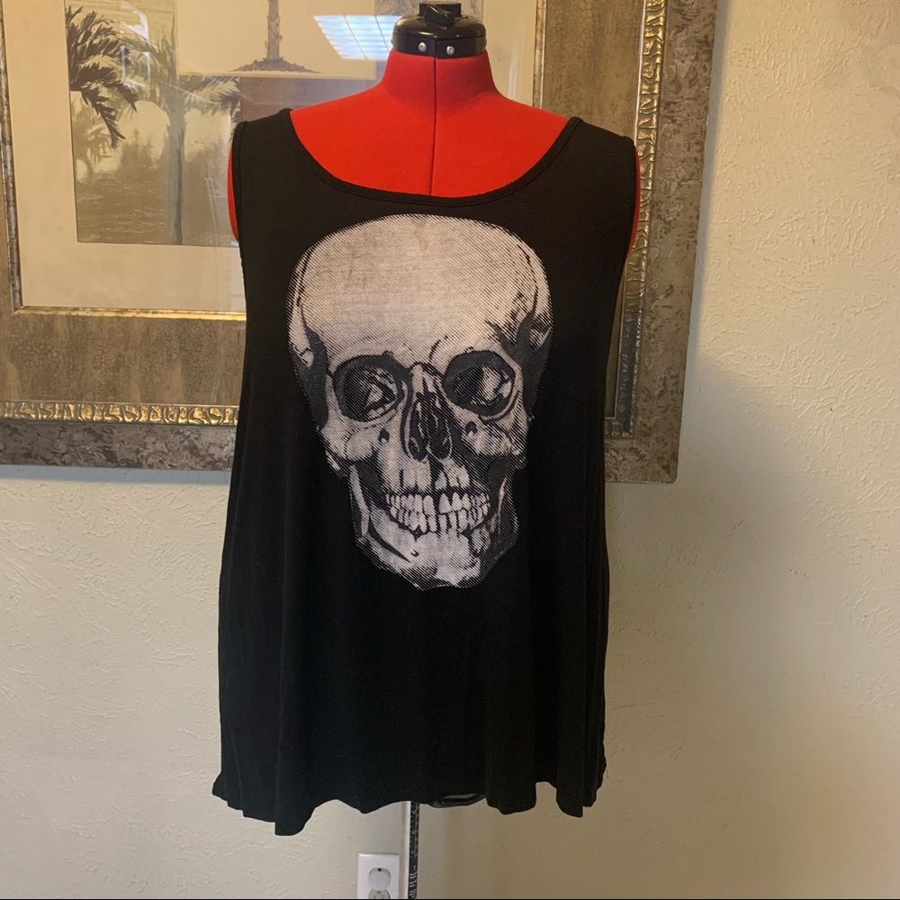 Torrid Hi-lo Skull Tunic Plus Size